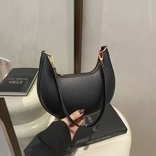 Luksusowa Torba w kształcie półksiężyca z odpinanym i regulowanym paskiem na ramię