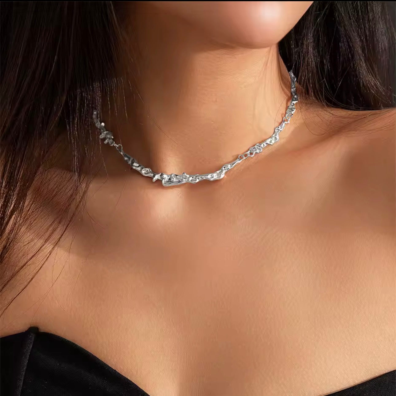 Prosty nieregularny naszyjnik