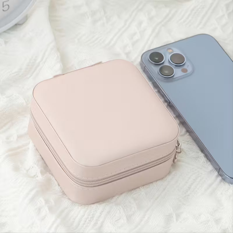 Elegancki Organizer na Biżuterię - Podróżna Szkatułka z Przegródkami